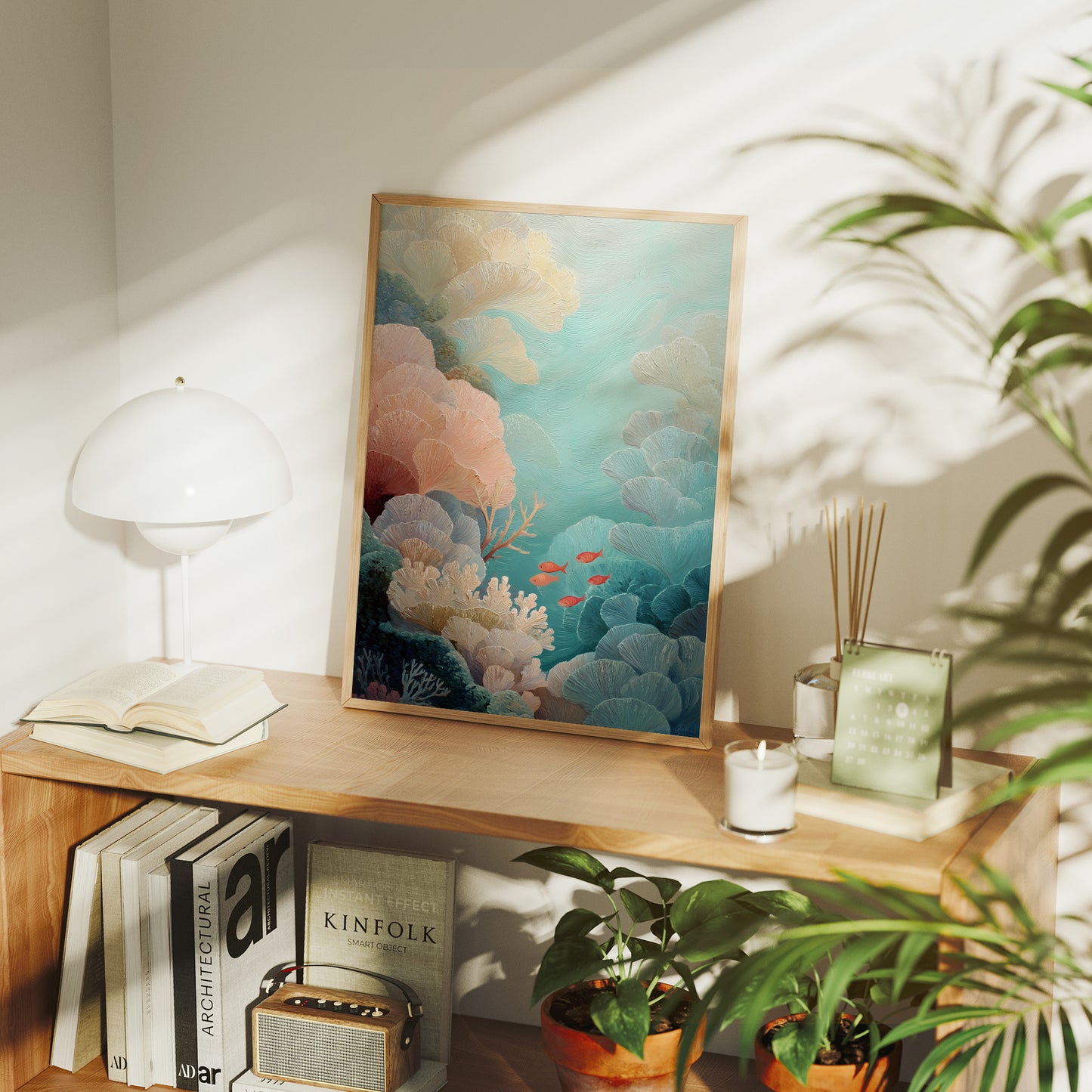 Coral Gardens Dance In Aqua