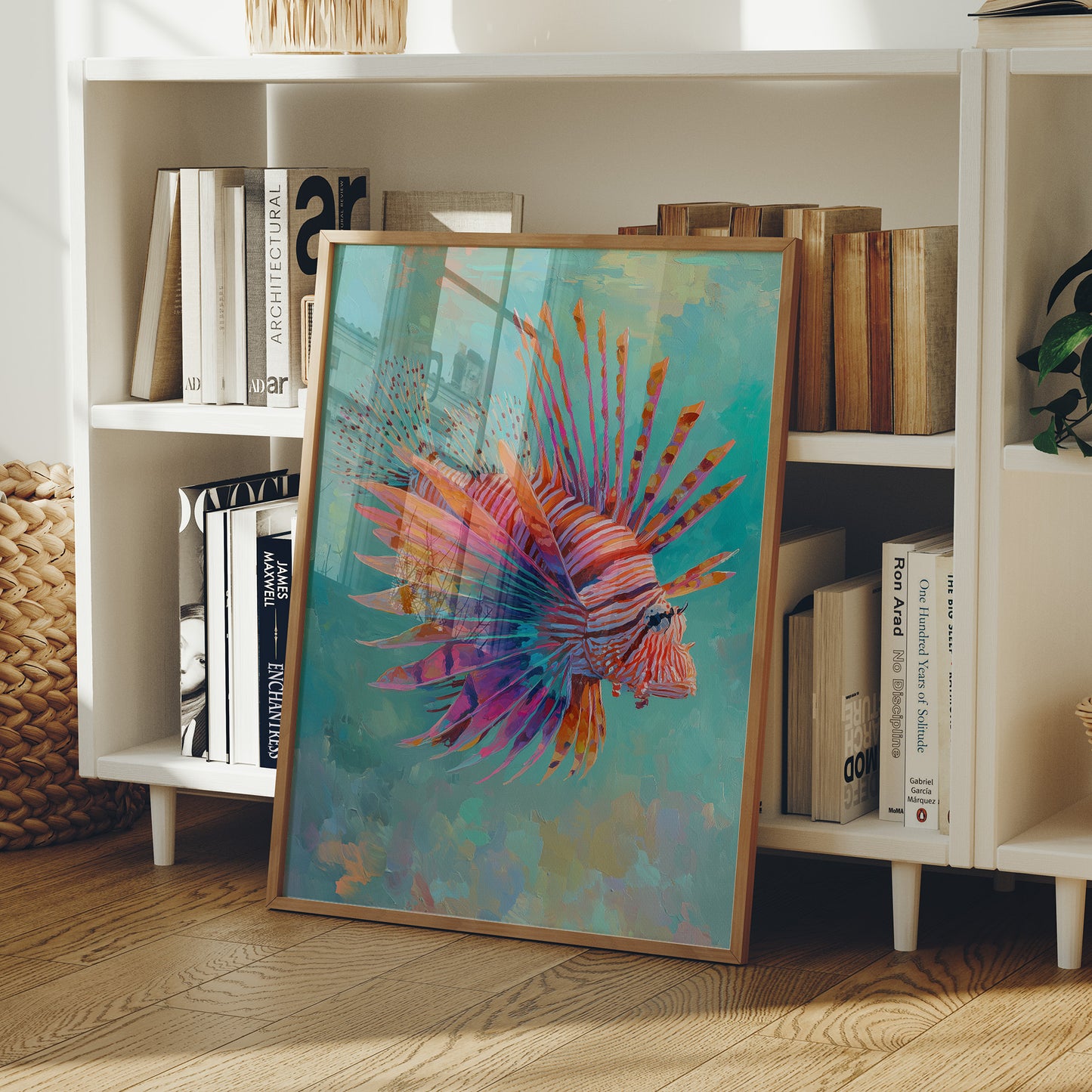Vibrant Spines Pierce Aqua Depths