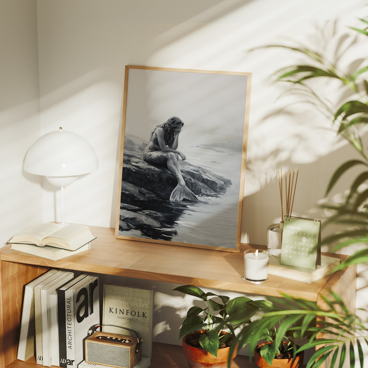 Monochrome Myths At Ocean's Edge