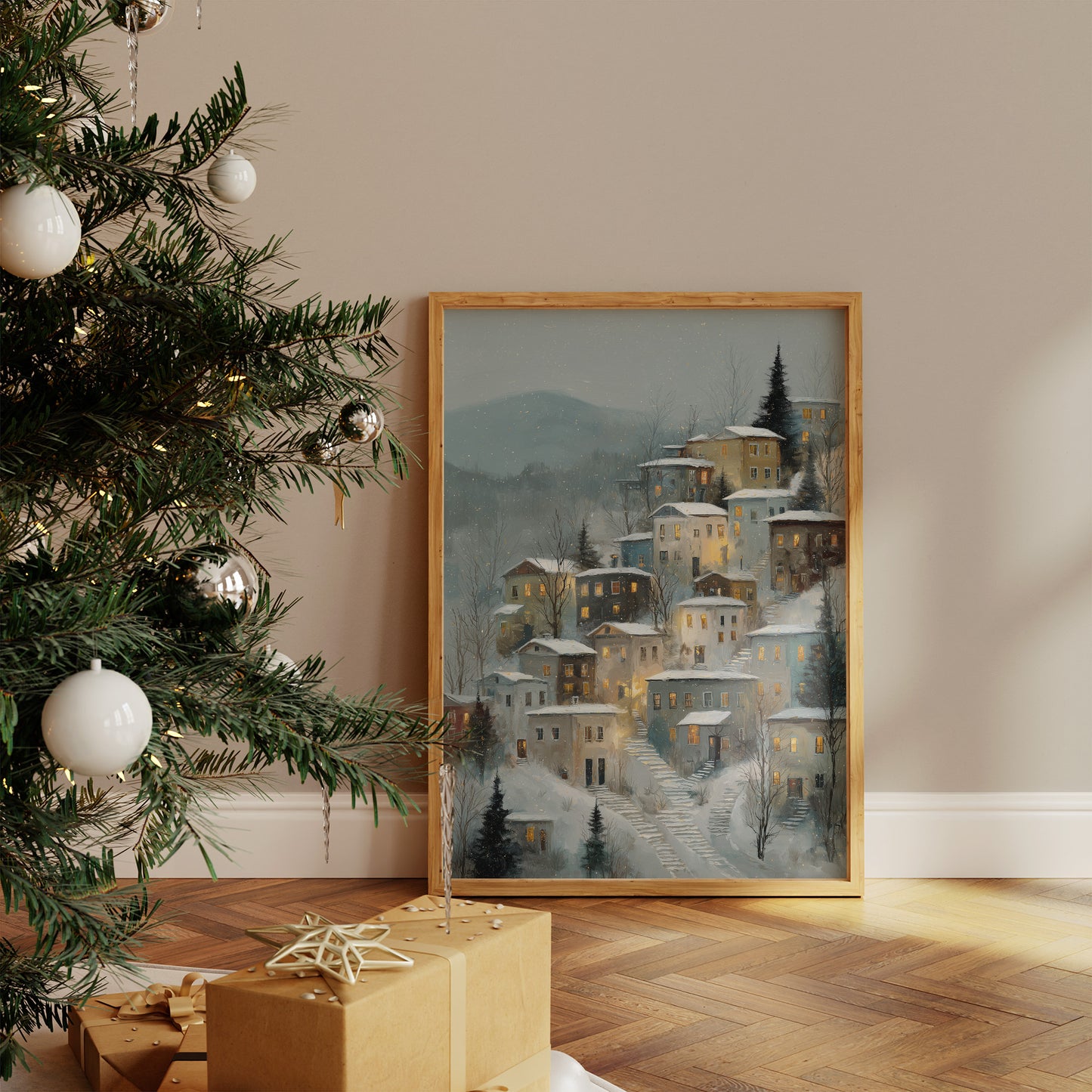 Hillside Haven in Winter's Embrace