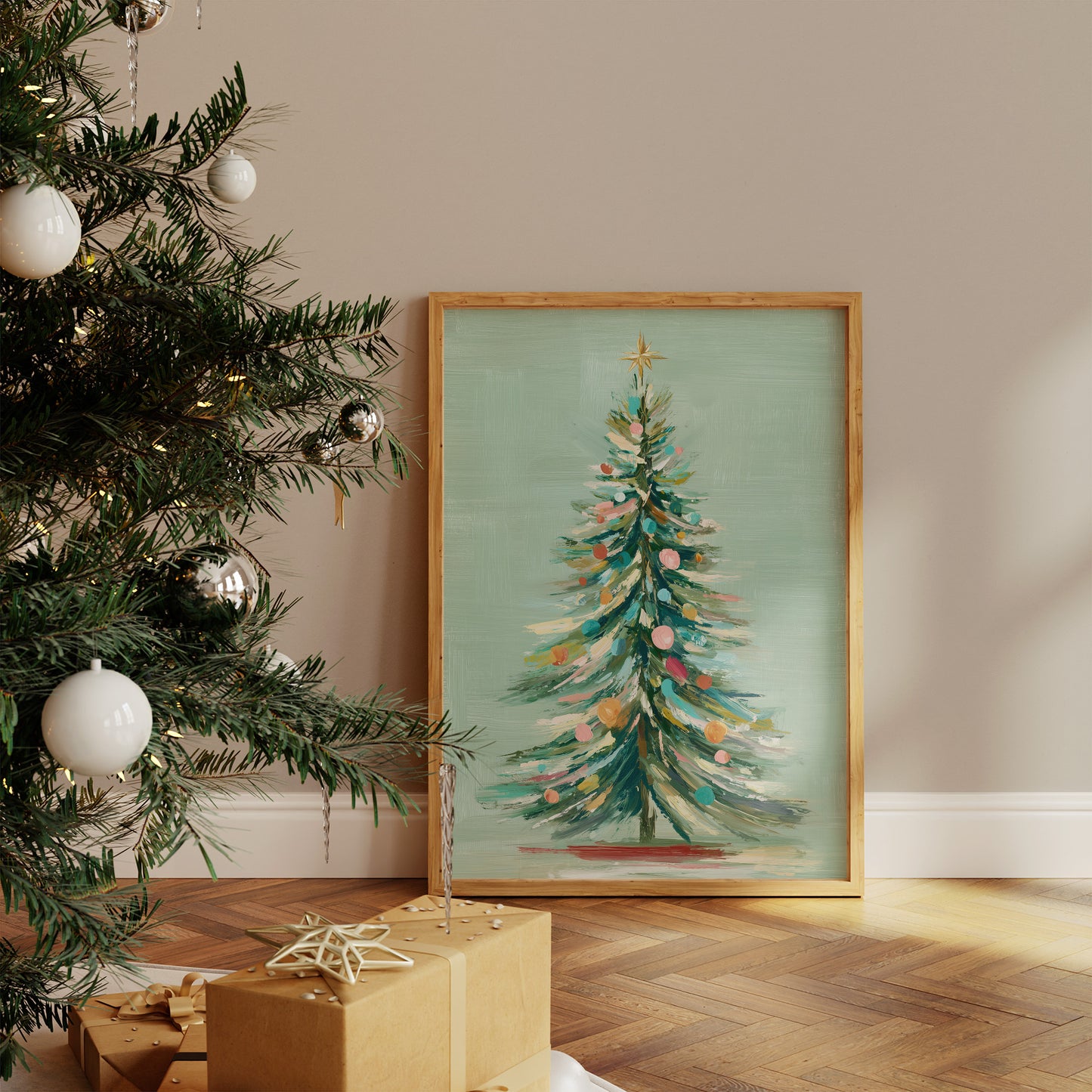 Pastel Evergreen: A Holiday Symphony