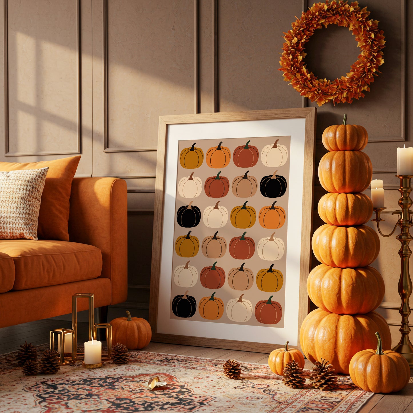 Harvest Palette In Perfect Rows