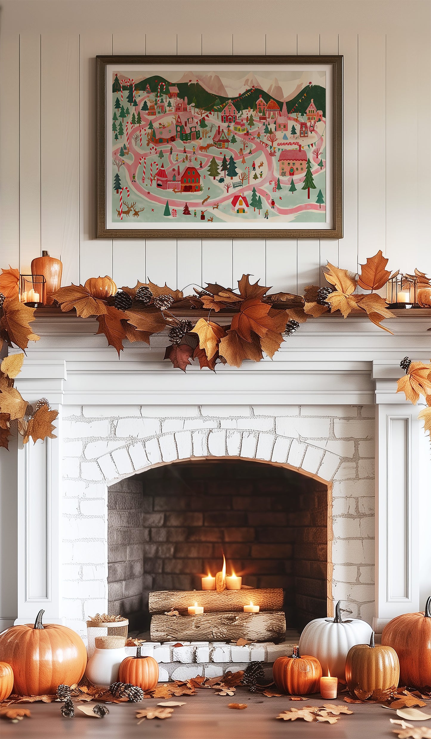 Festive Village Trails Wind Home