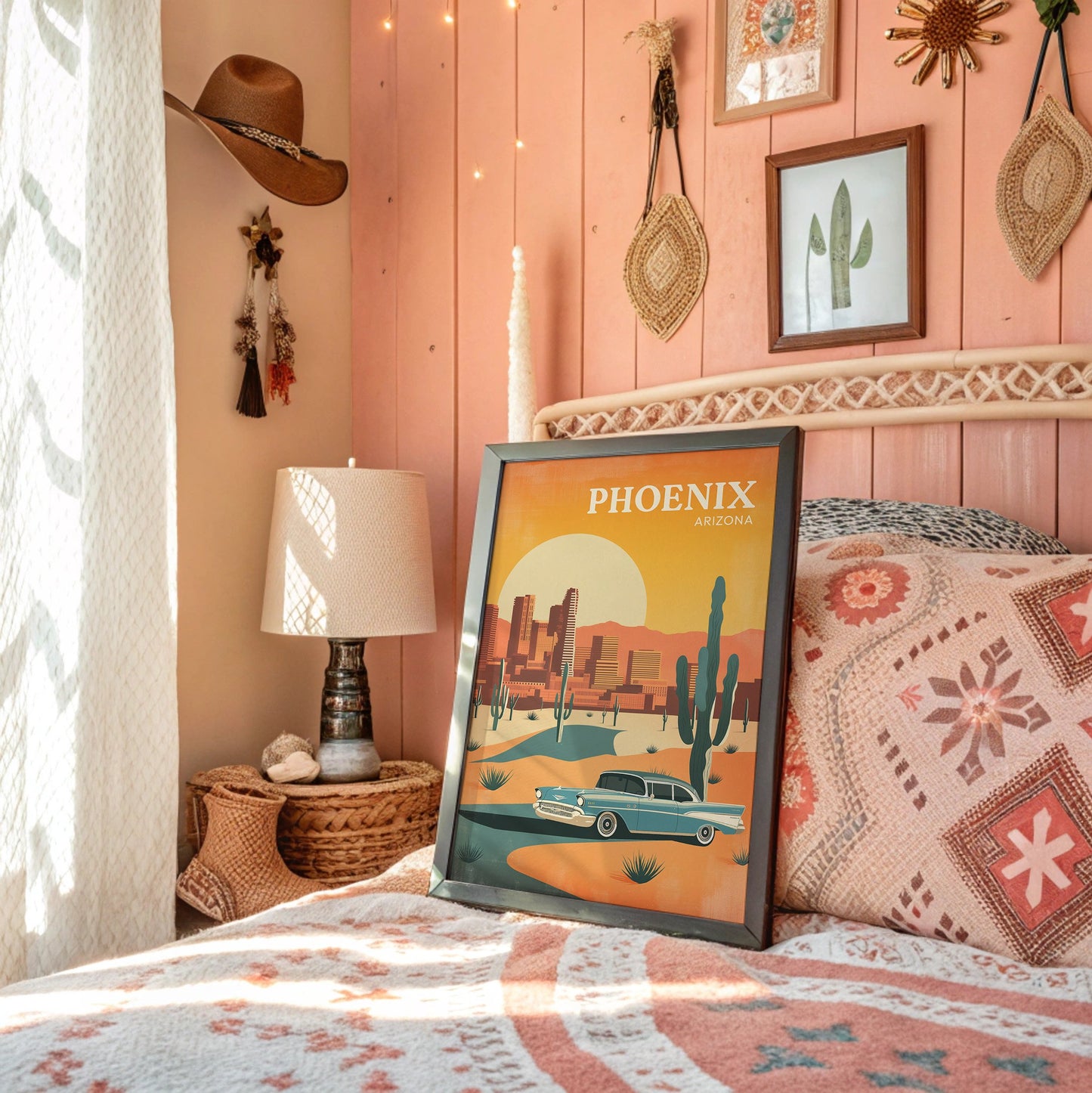 Sunset Cruising Through Desert Horizons