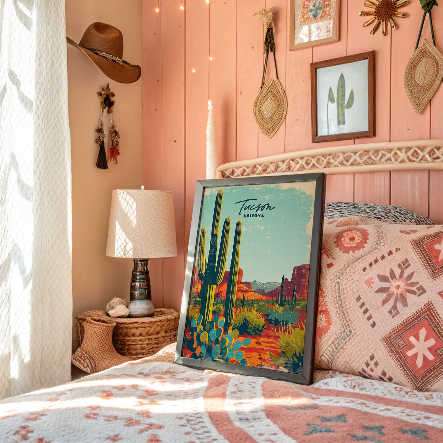 Saguaro Skies Over Painted Trails