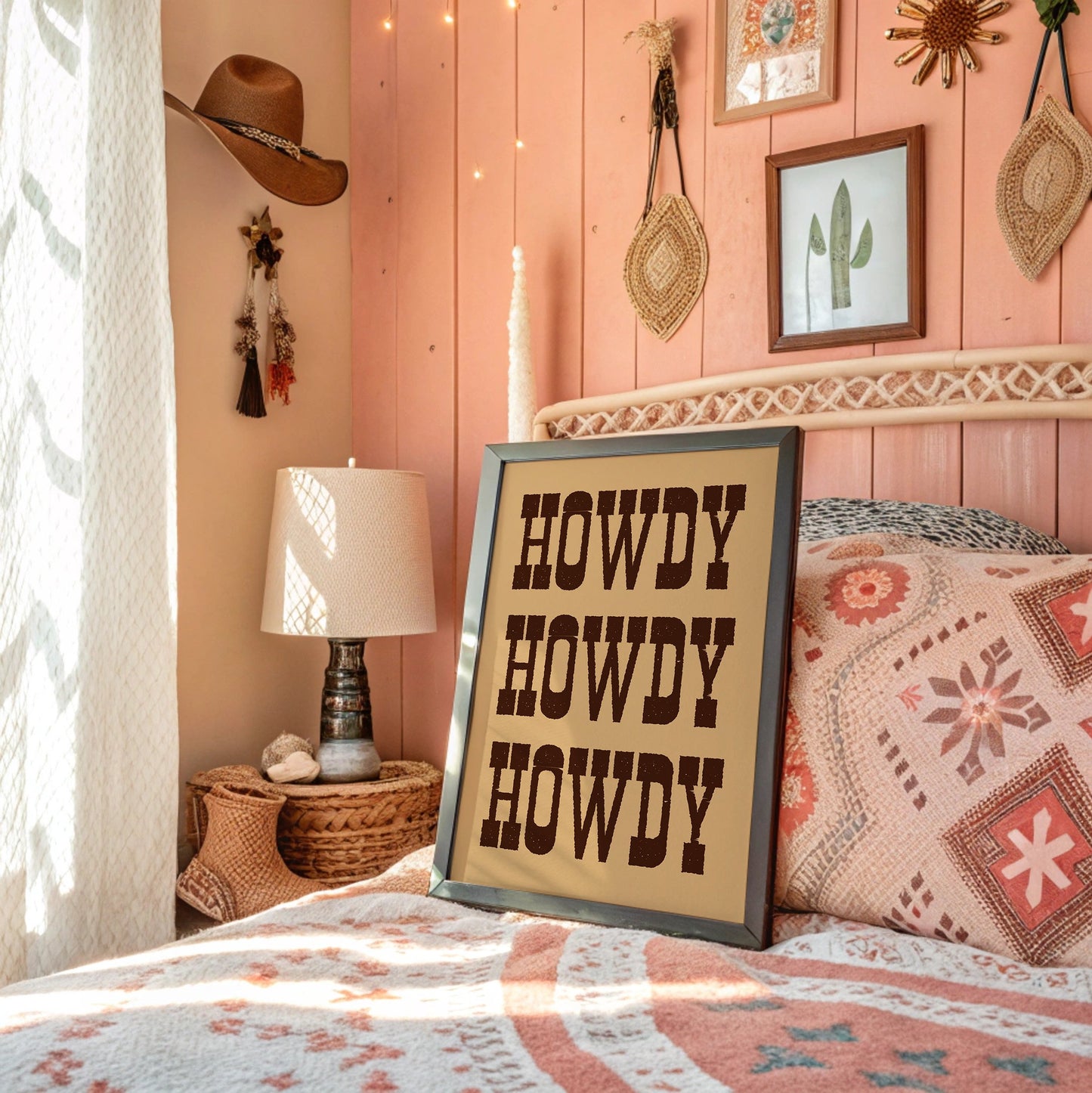 Texan Greetings In Rustic Type