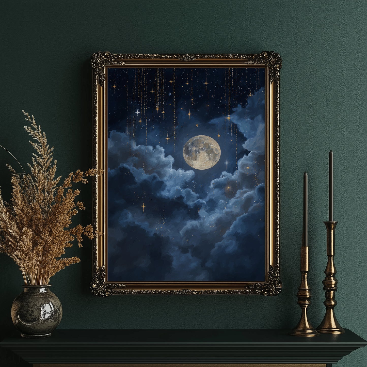 Moon Bathes In Midnight Blue
