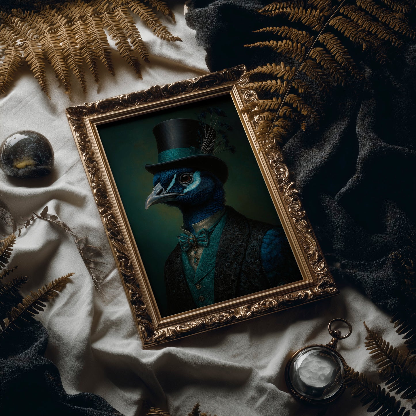 Gentleman Peacock's Victorian Portrait