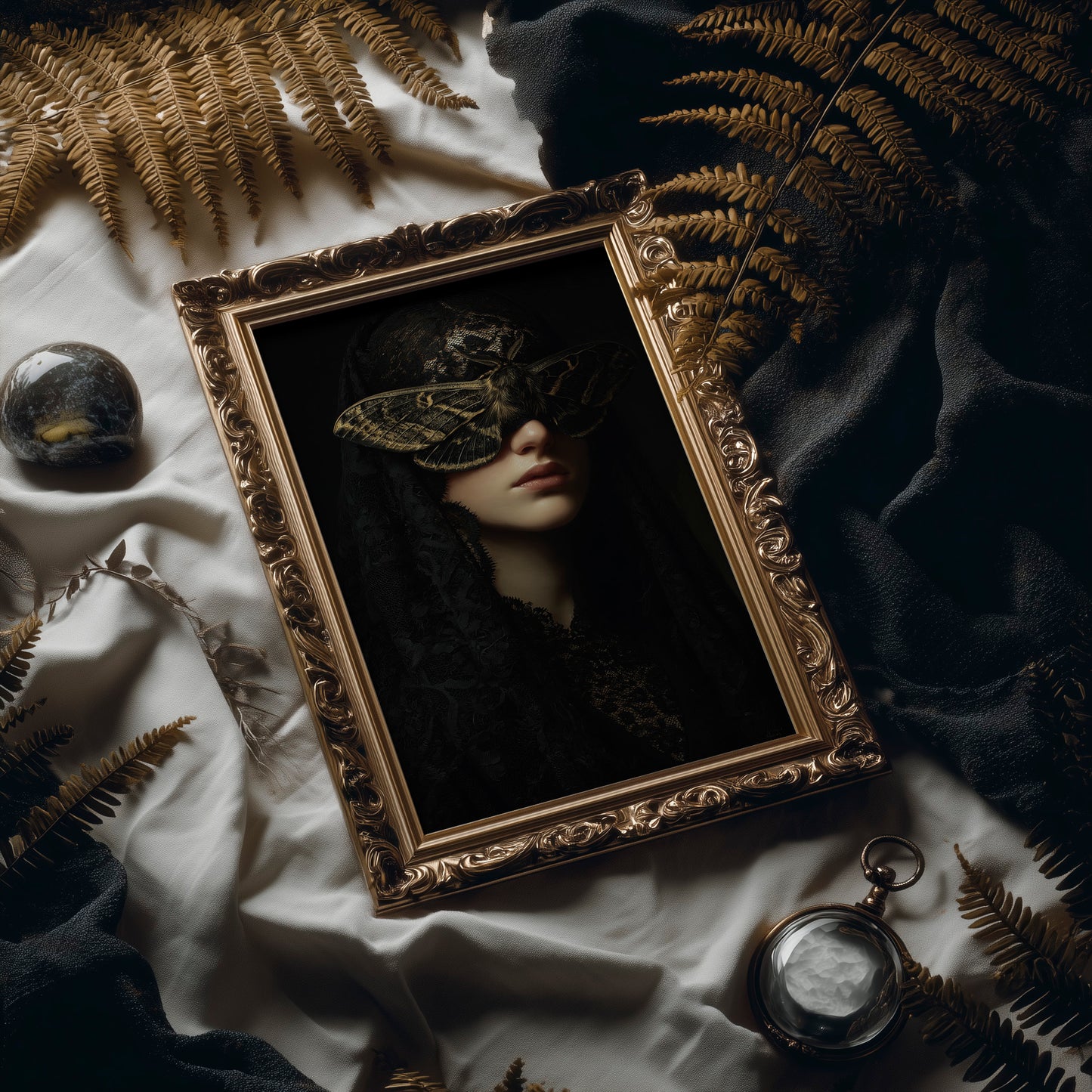 Moth Wings Mask Midnight Secrets