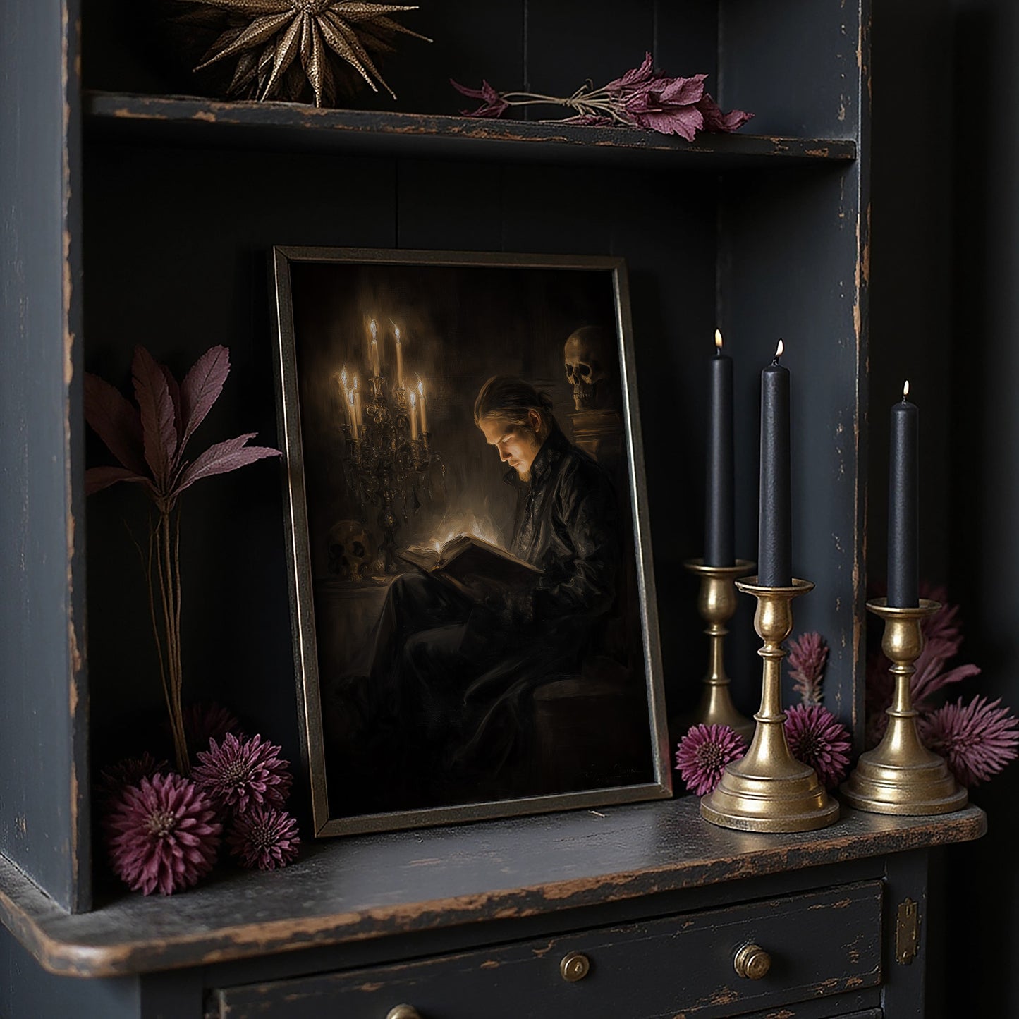 Ancient Tomes By Candlelight Glow