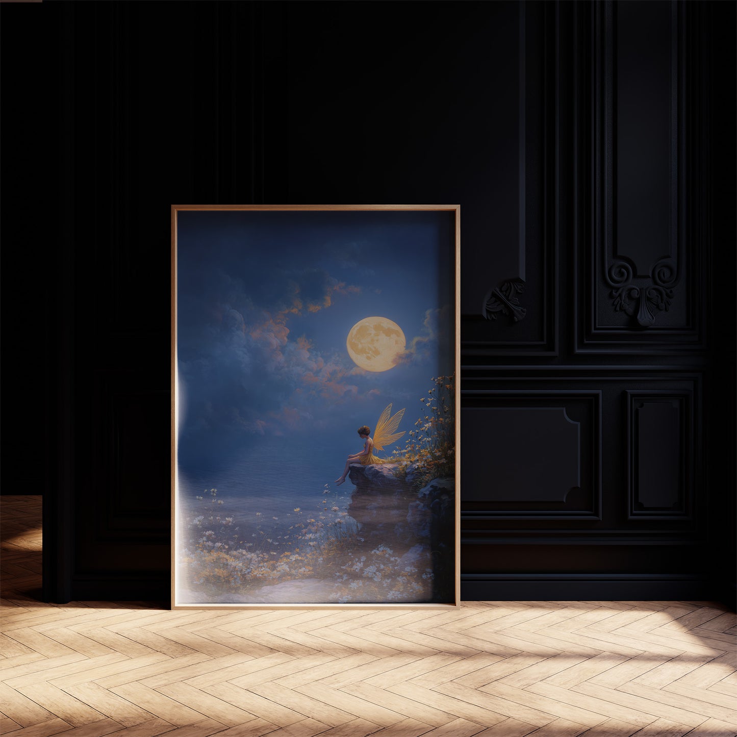 Moonlit Perch Beyond Mortal Shores