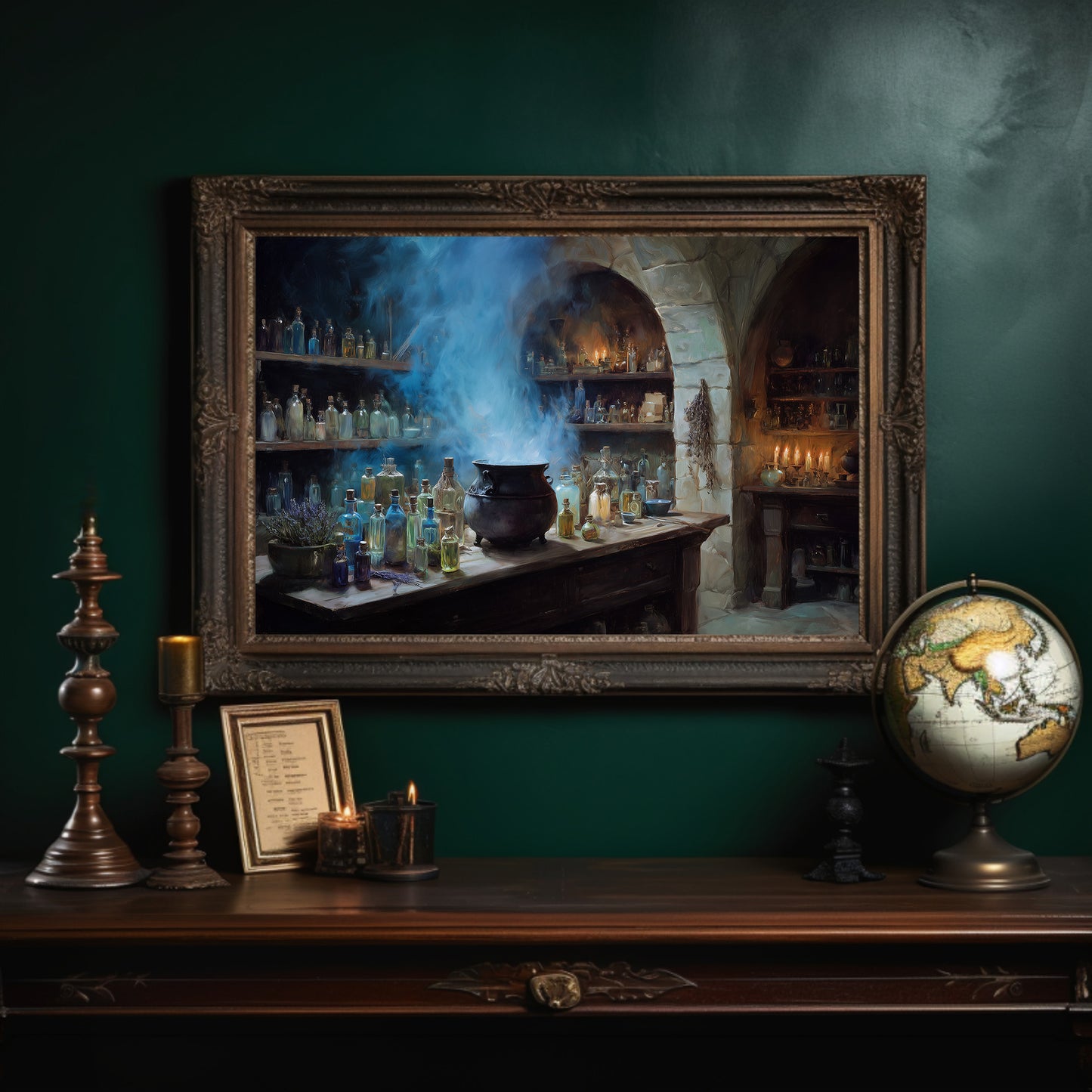 Alchemist's Chamber Breathes Blue Smoke