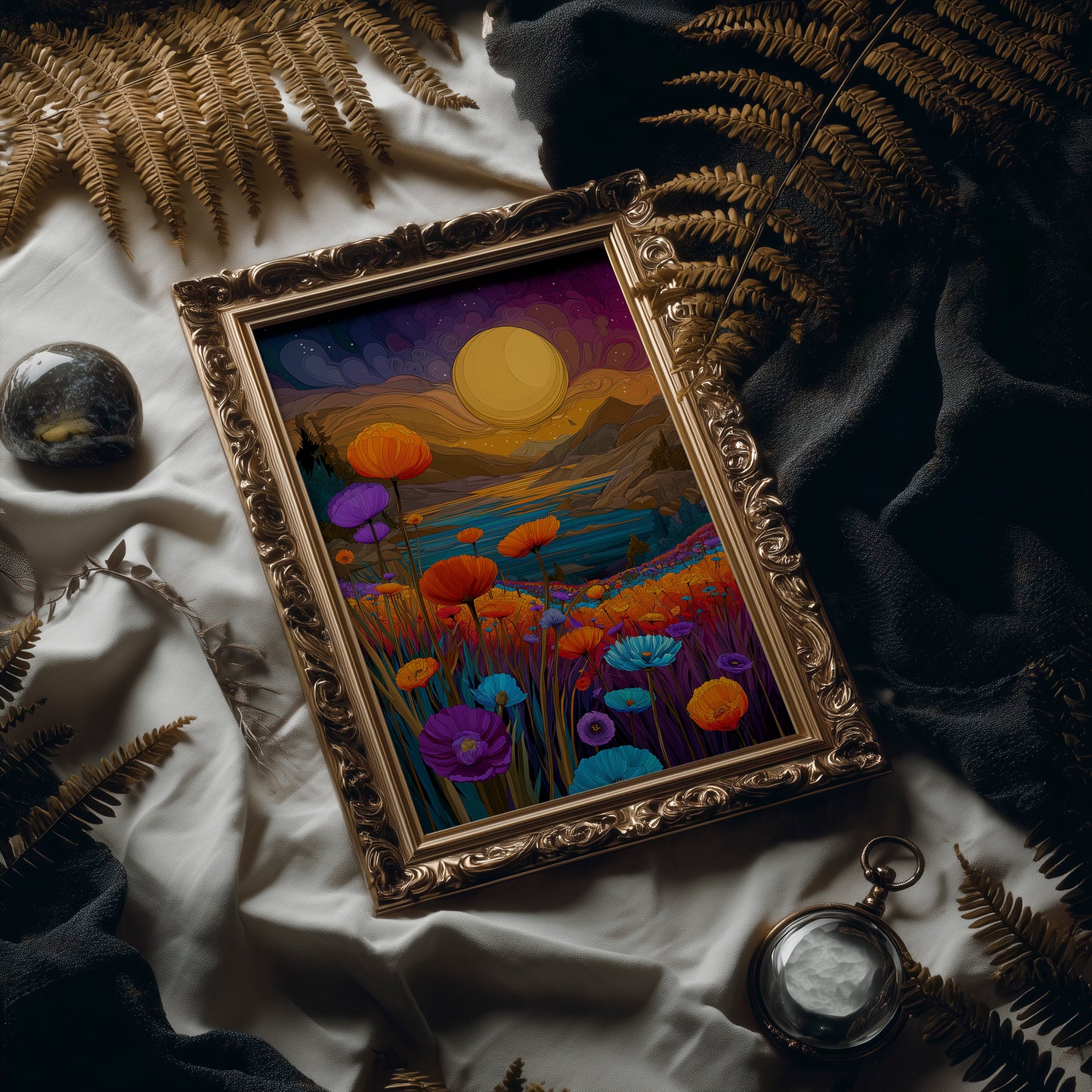 Poppies Bow To Golden Tide