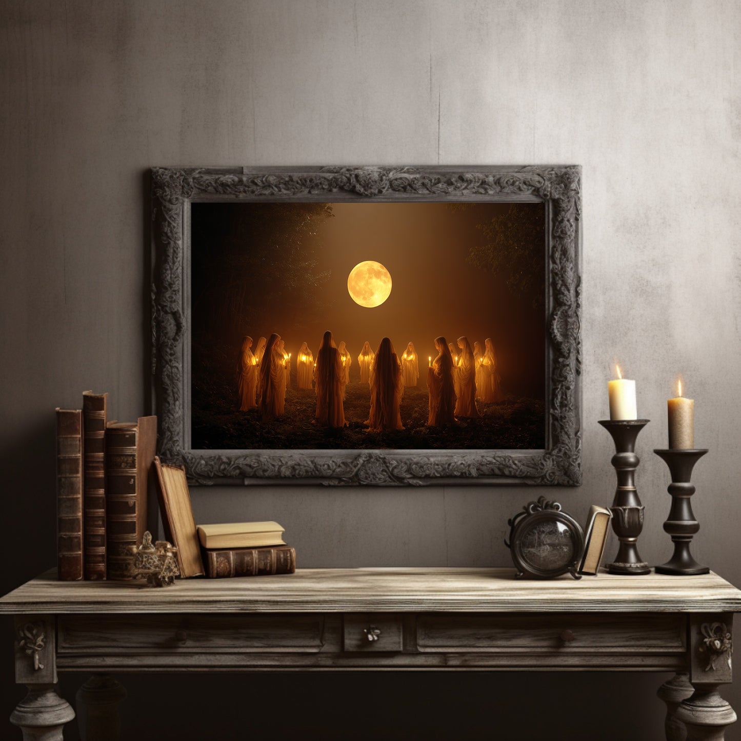 Ancient Circle Under Harvest Moon