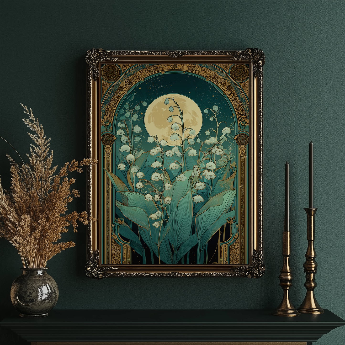 Moonlit Bells Under Starry Arch