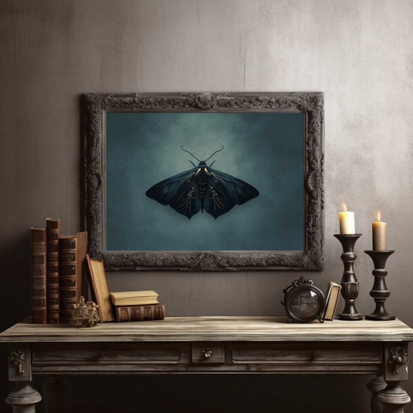 Velvet Wings Among Leather Spines