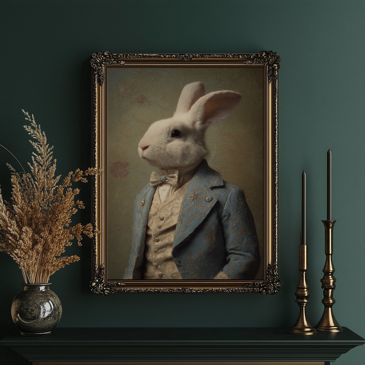 Noble Rabbit In Velvet Court