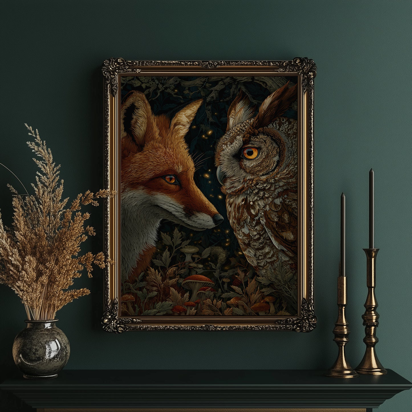 Dusk Meets Night's Golden Gaze