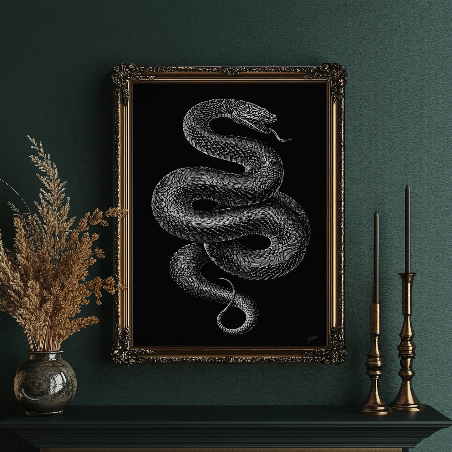 Midnight Scales In Silver Light