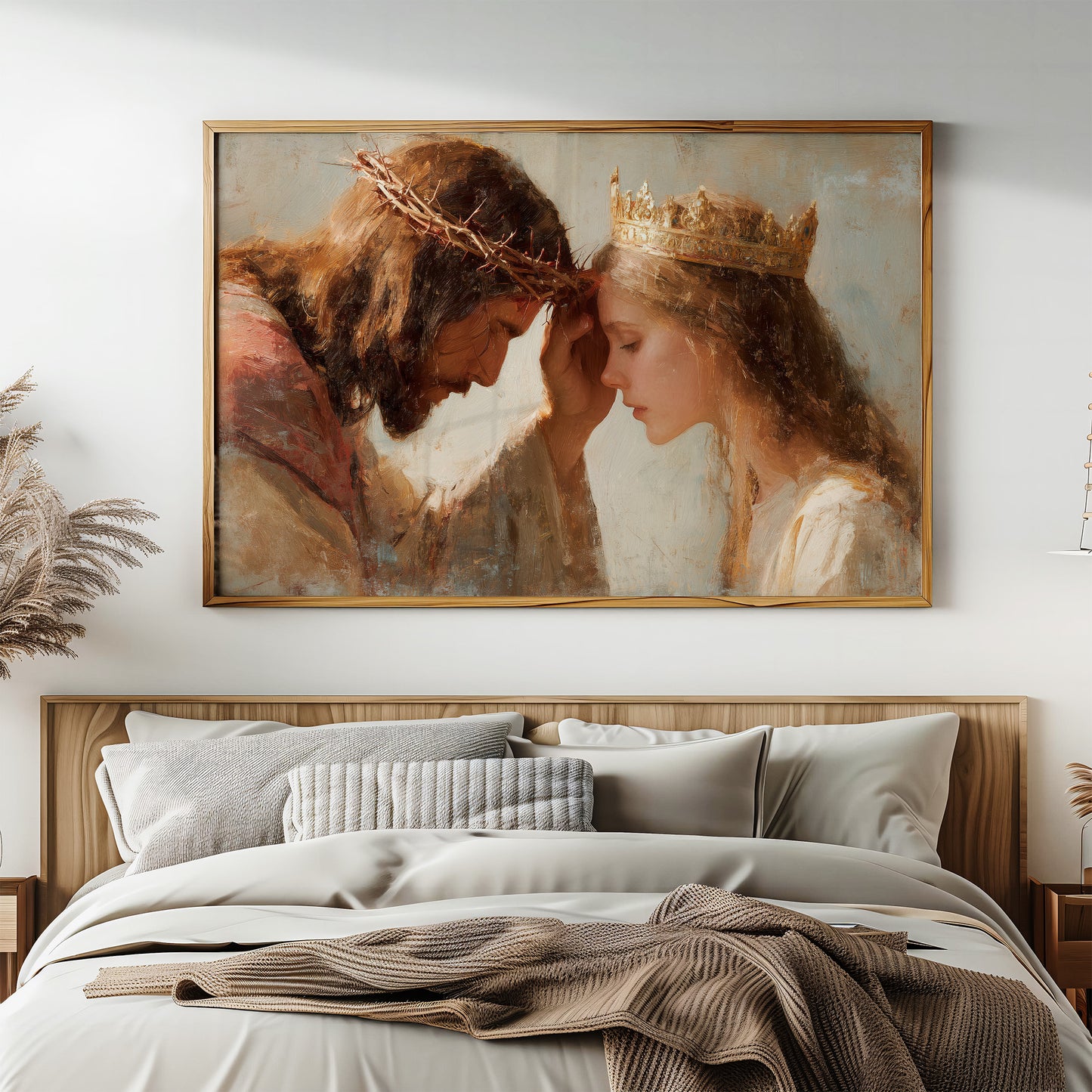 Crowns Meet In Tender Devotion