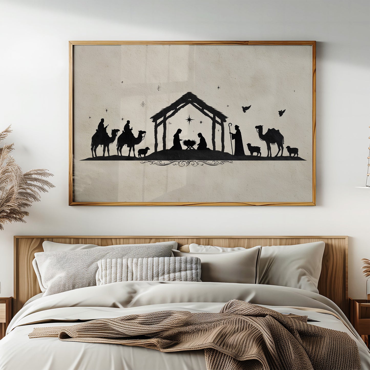 Silent Night In Ink Silhouettes