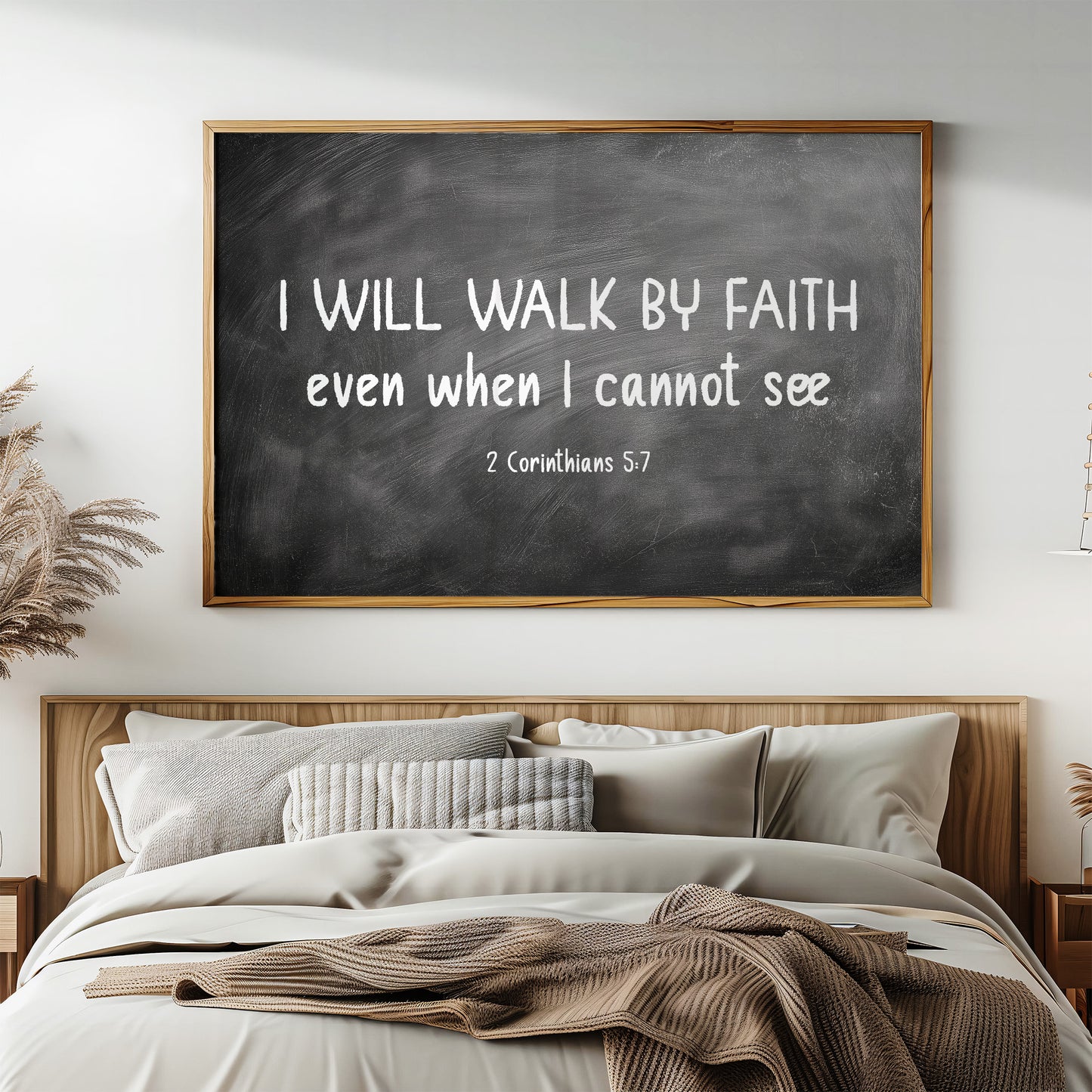 Chalk Words On Wooden Shelves