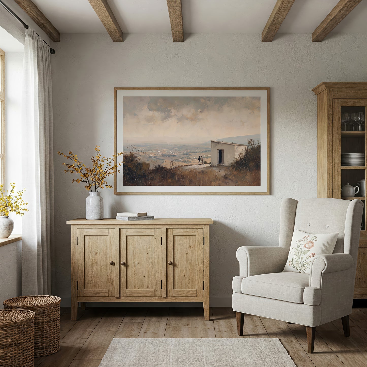 Silent Watchers Above Valley's Dream