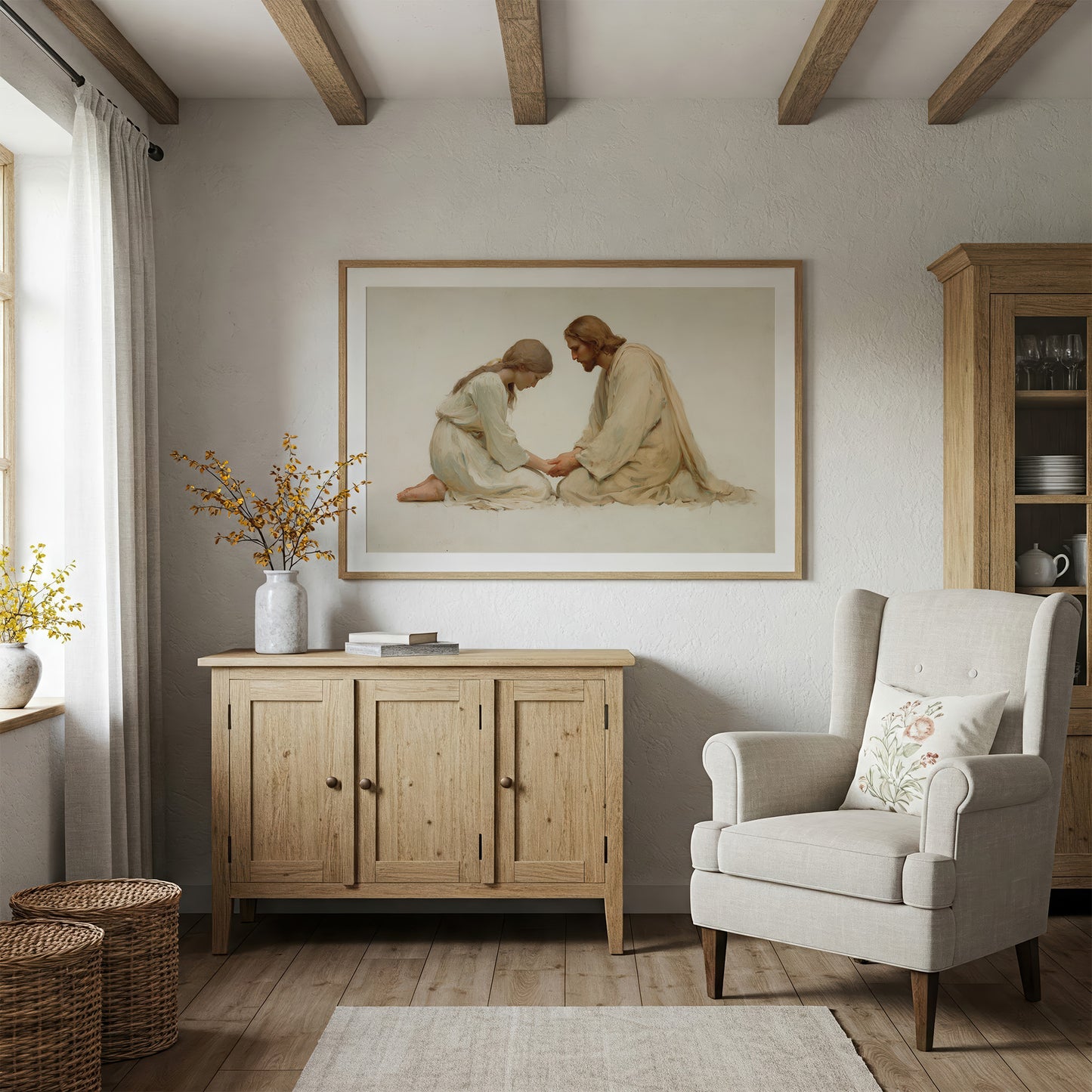 Whispered Devotion in Ivory Light