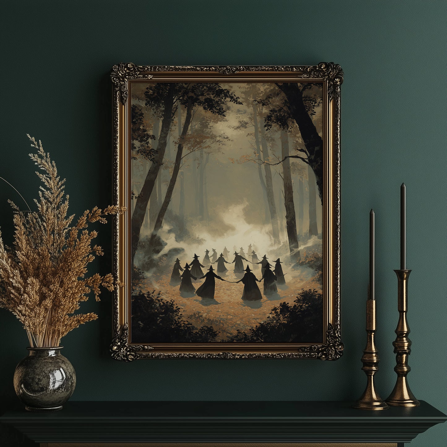 Misty Circle: Ancient Rites in Autumn Woods