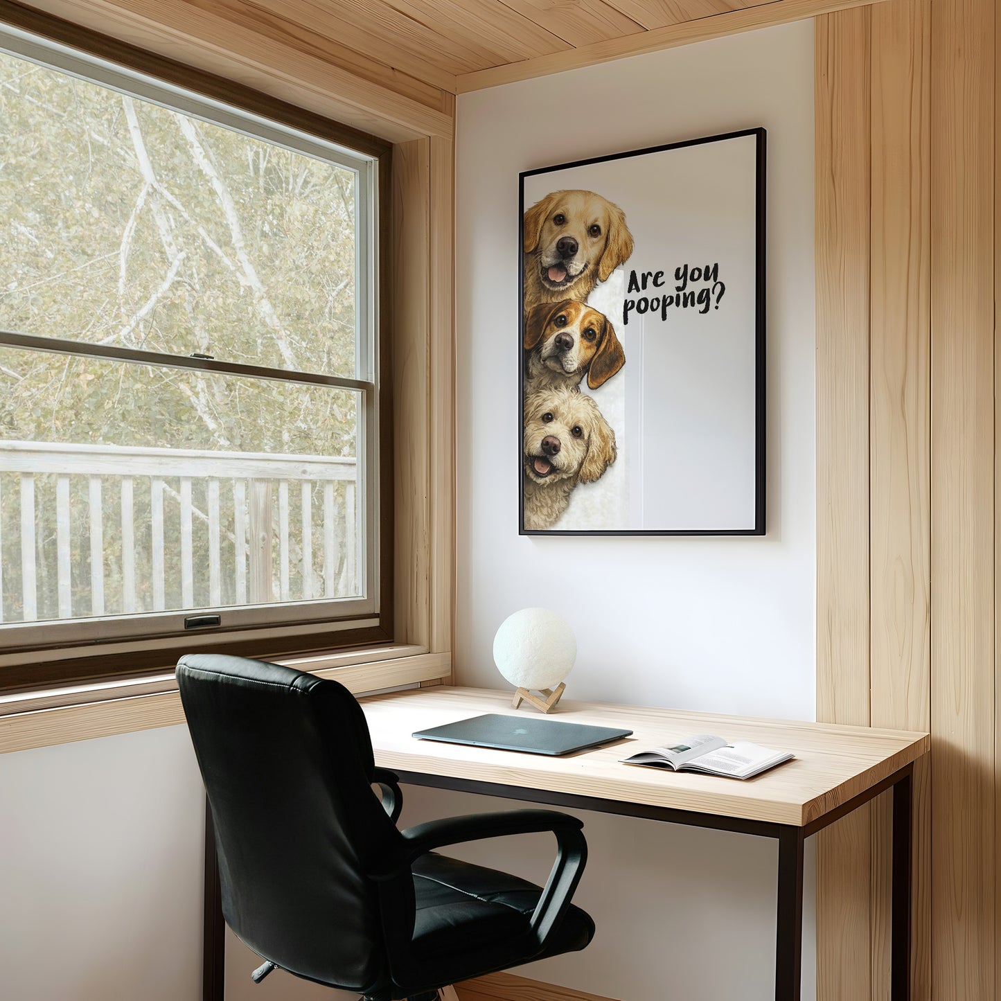 Bathroom Buddies: The Canine Surveillance Squad