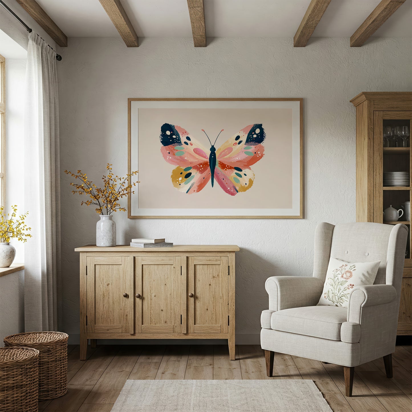 Brushstroke Metamorphosis: Coral Symphony