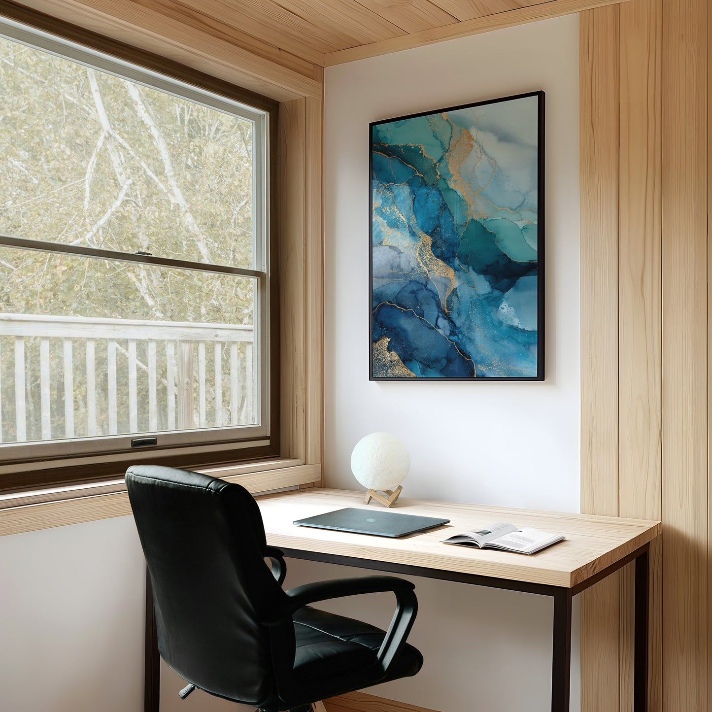 Gold Veins Through Ocean Depths