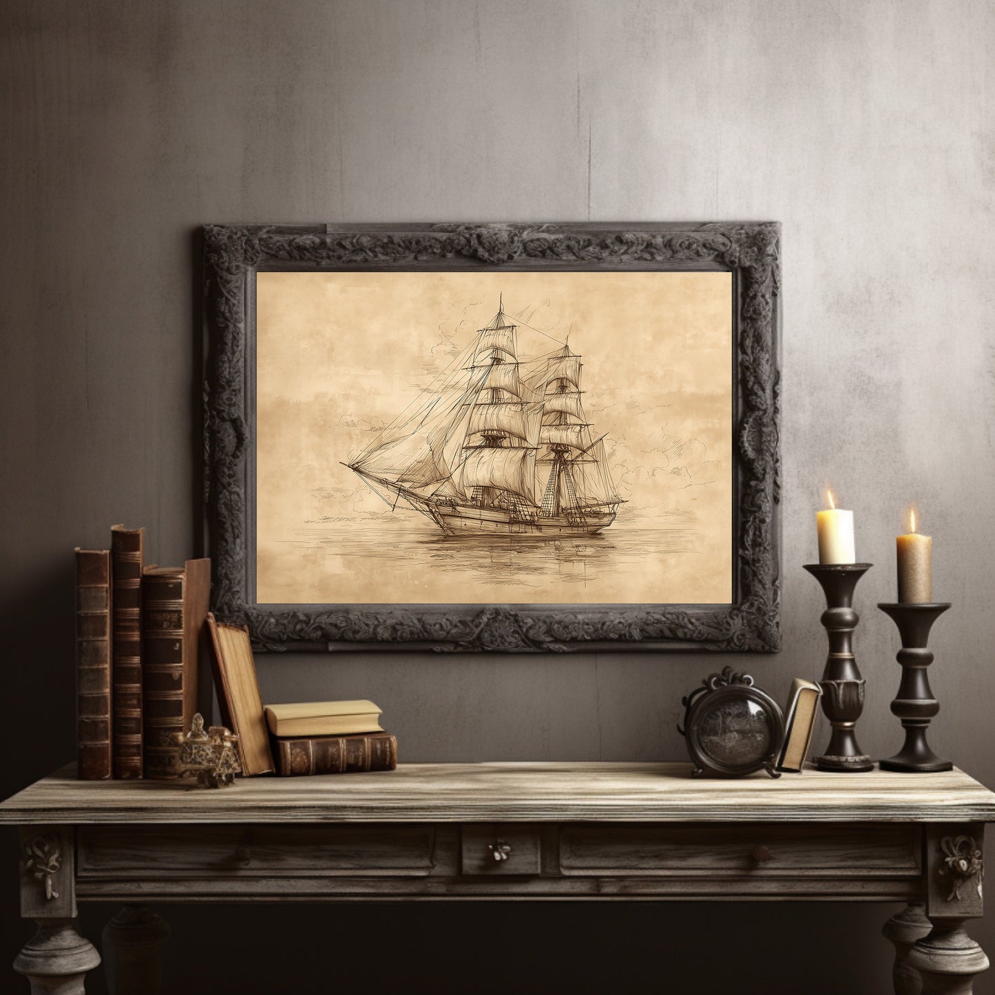 Sails Caught Between Memory and Horizon
