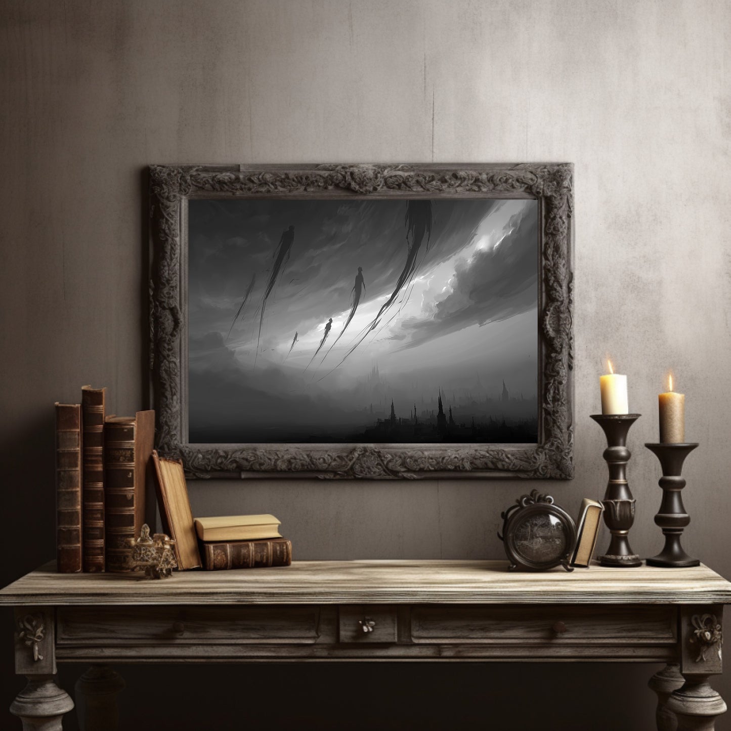 Giants Arrive Through Clouded Skies