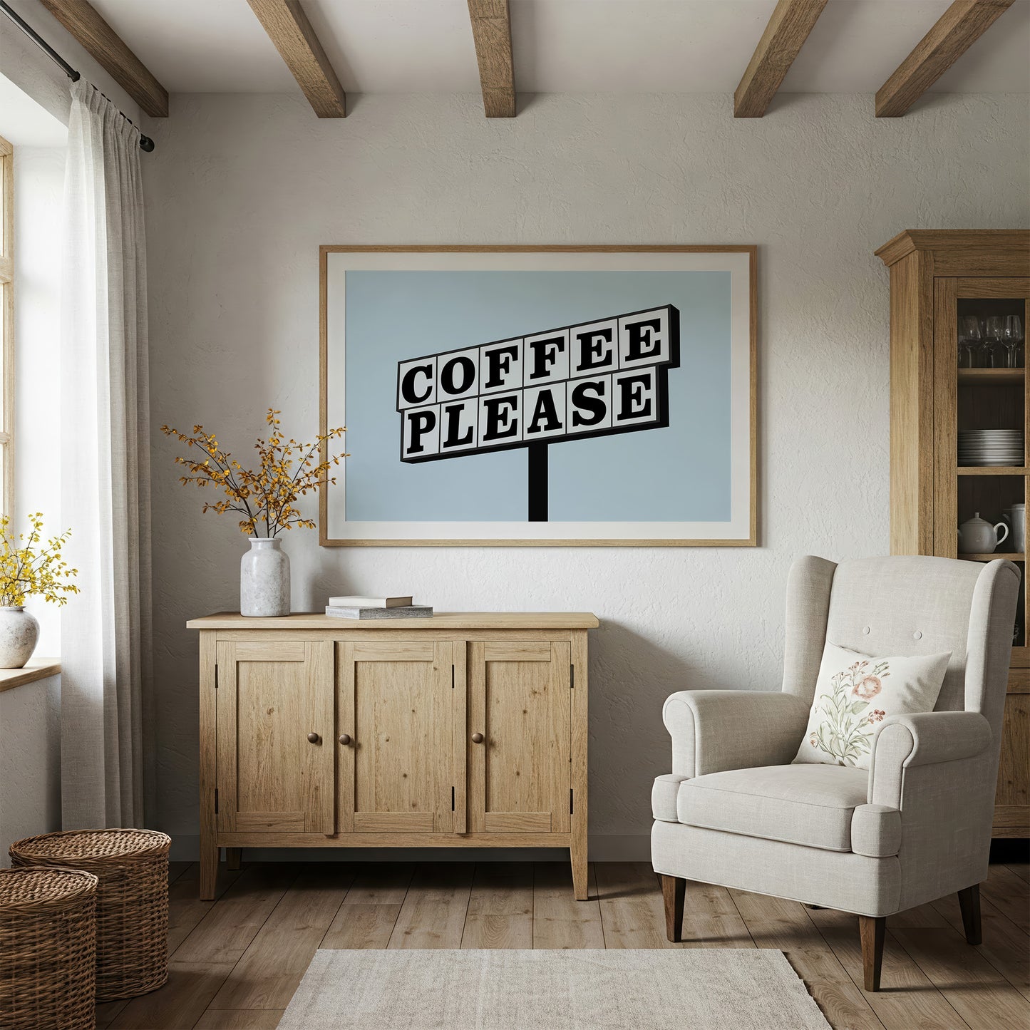 Bold Letters Beg For Caffeine