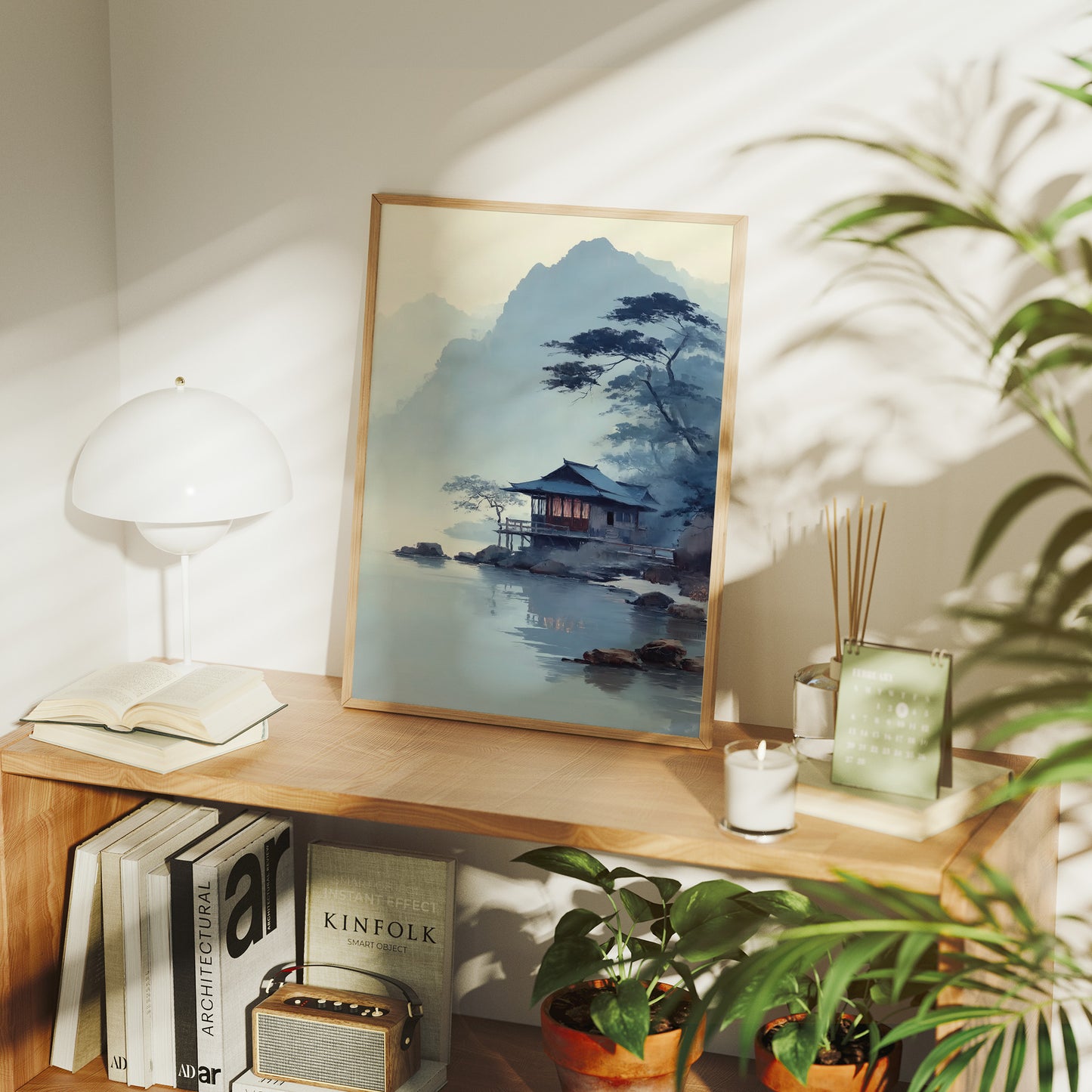 Misty Lake House Finds Morning Peace