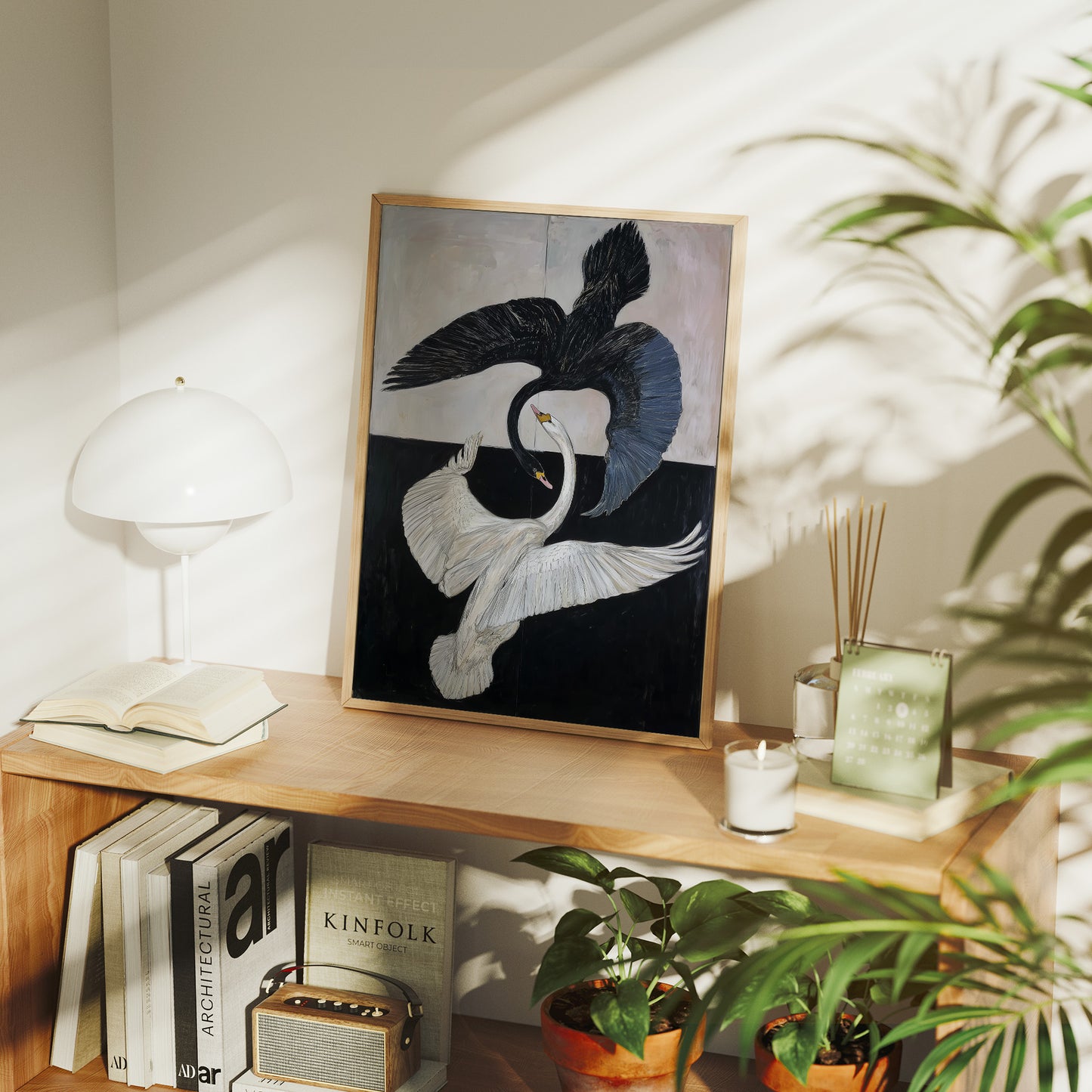 Graceful Cranes Dance Night Away