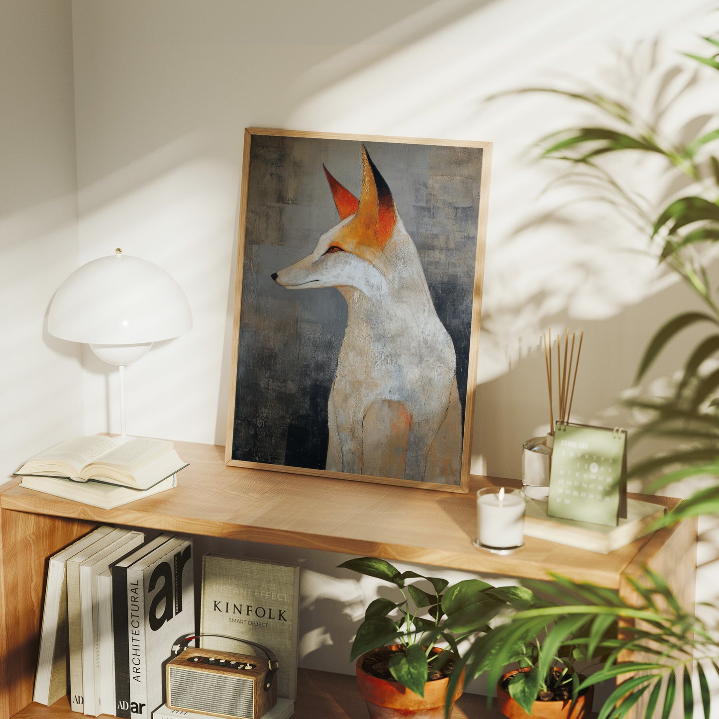 Urban Fox Finds Quiet Library Corner