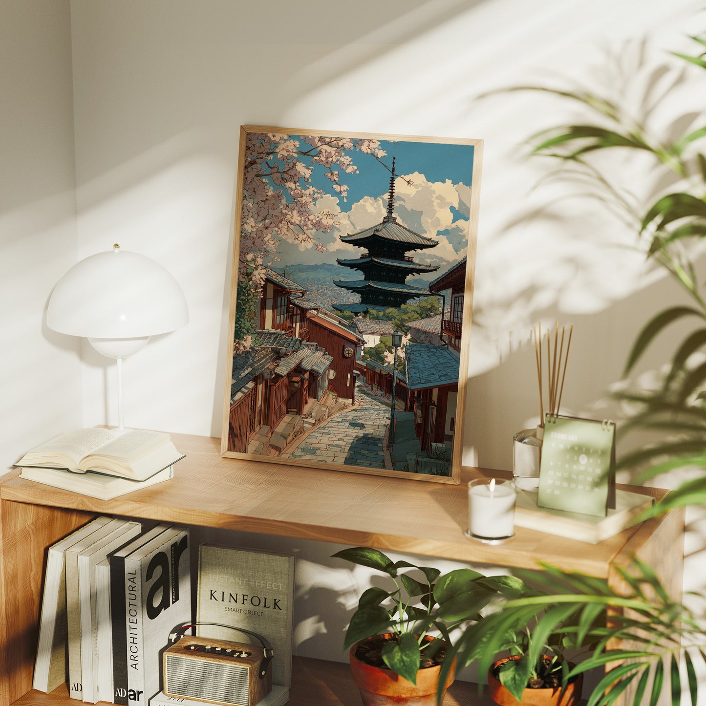 Cherry Blossoms Crown Ancient Streets