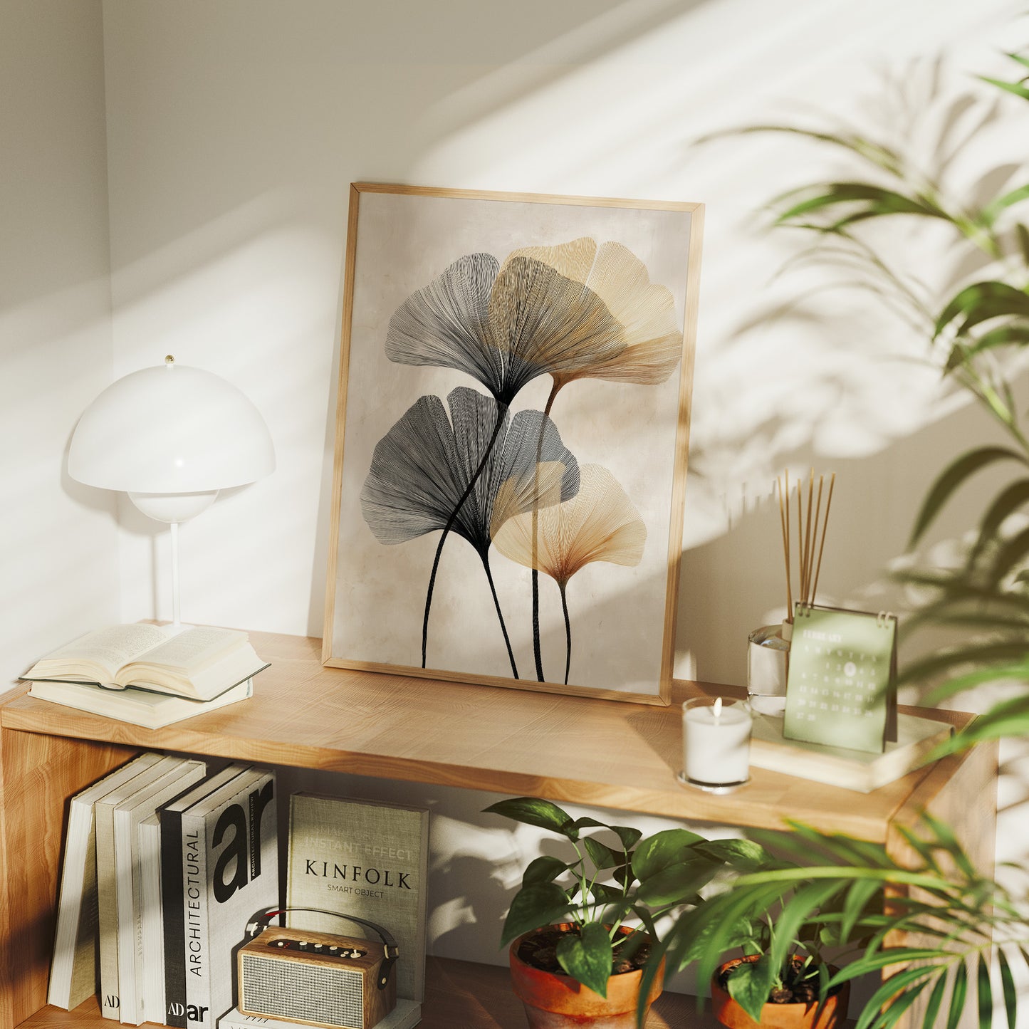 Ginkgo Leaves Dance Above Spirits