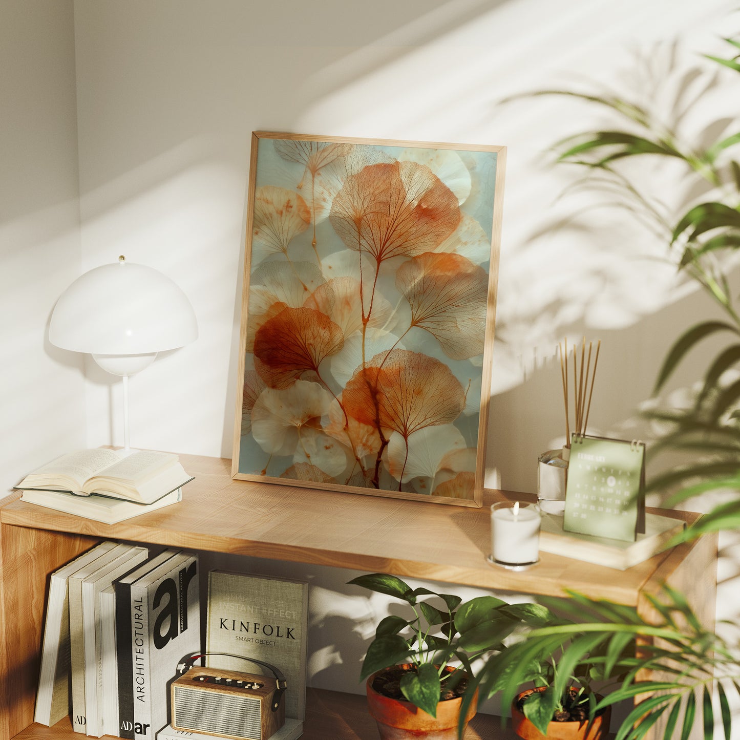 Copper Petals Dance In Light