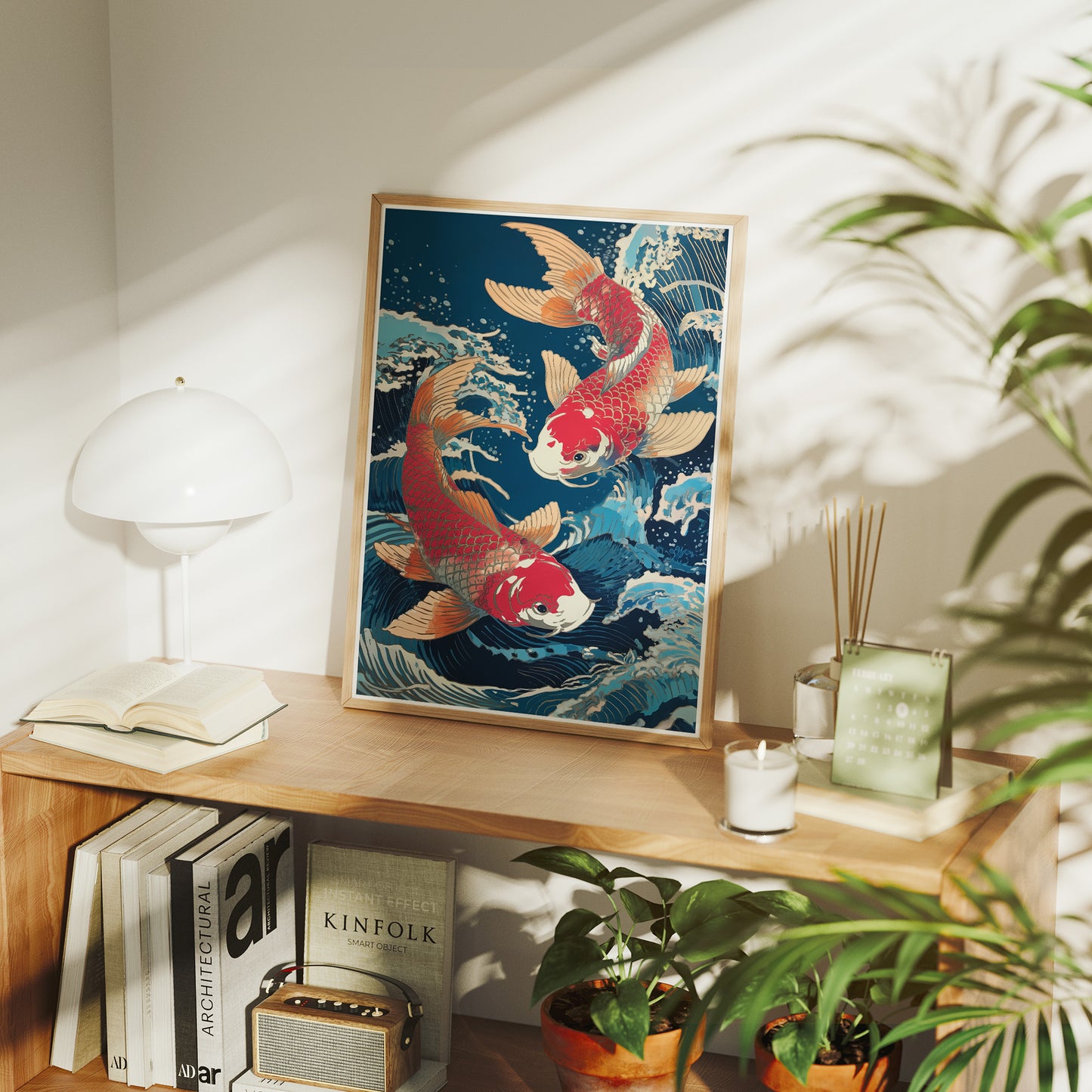 Koi Dance Through Midnight Waters