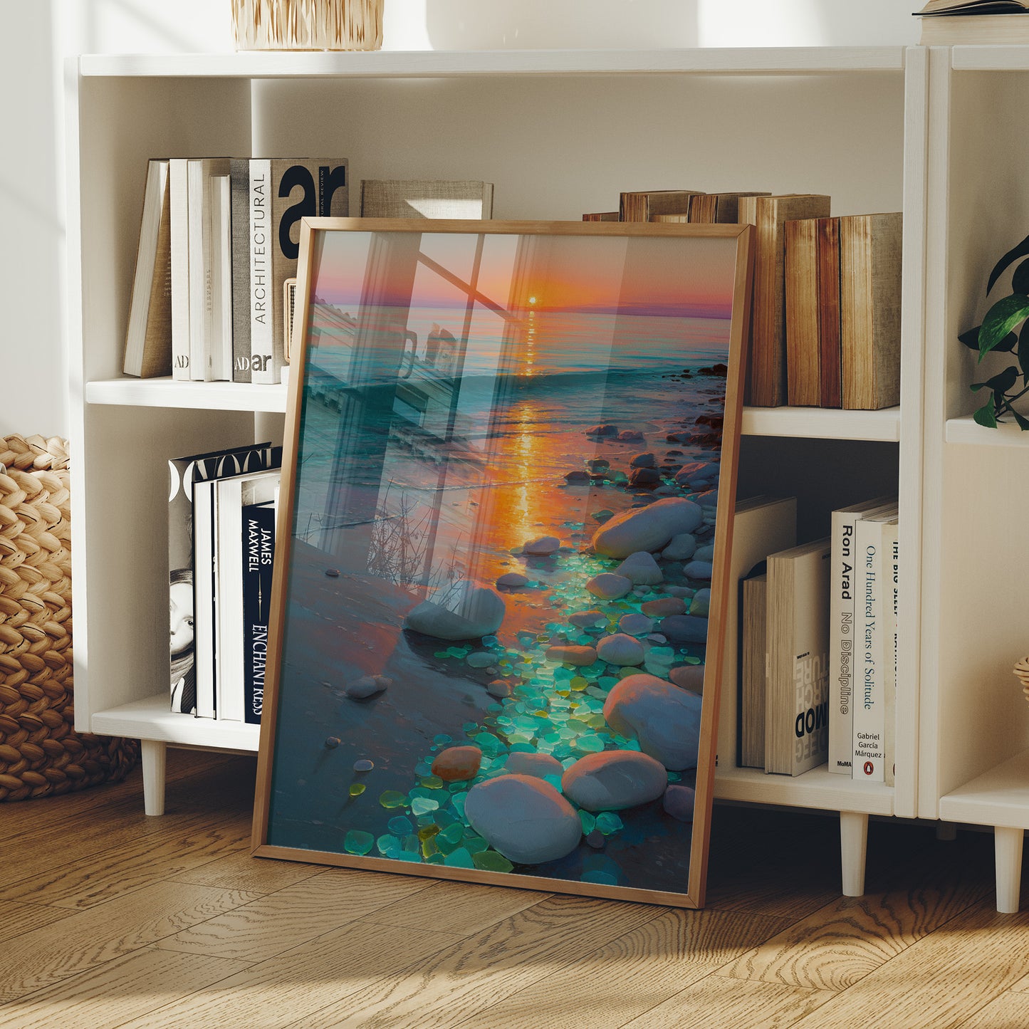 Turquoise Stones Catch Sunset's Fire