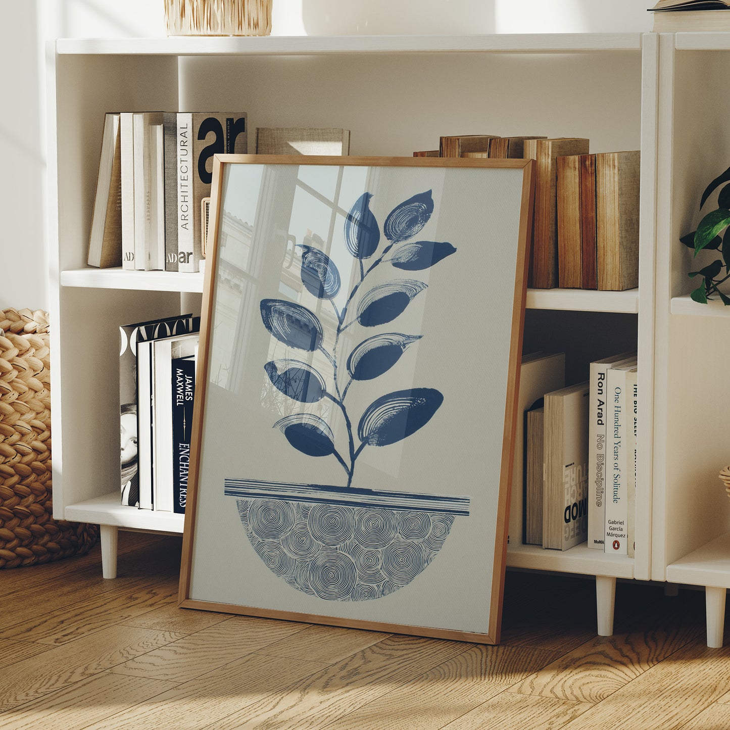 Blue Leaves Dance In Morning Light