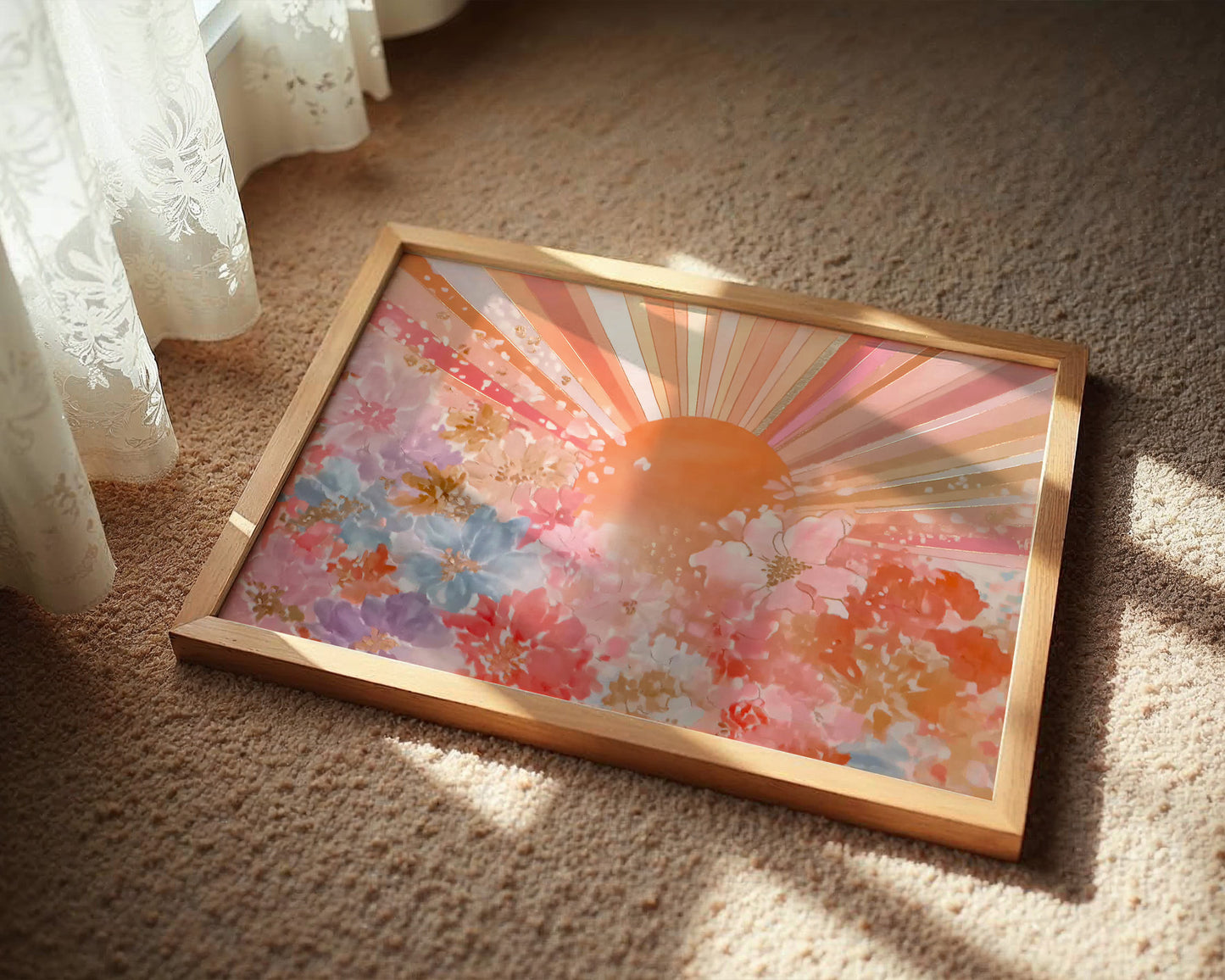 Morning Glory Blossoms Chase Sunbeams