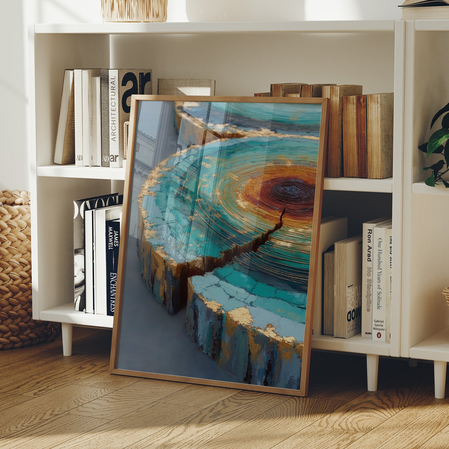Turquoise Canyons Meet Golden Core