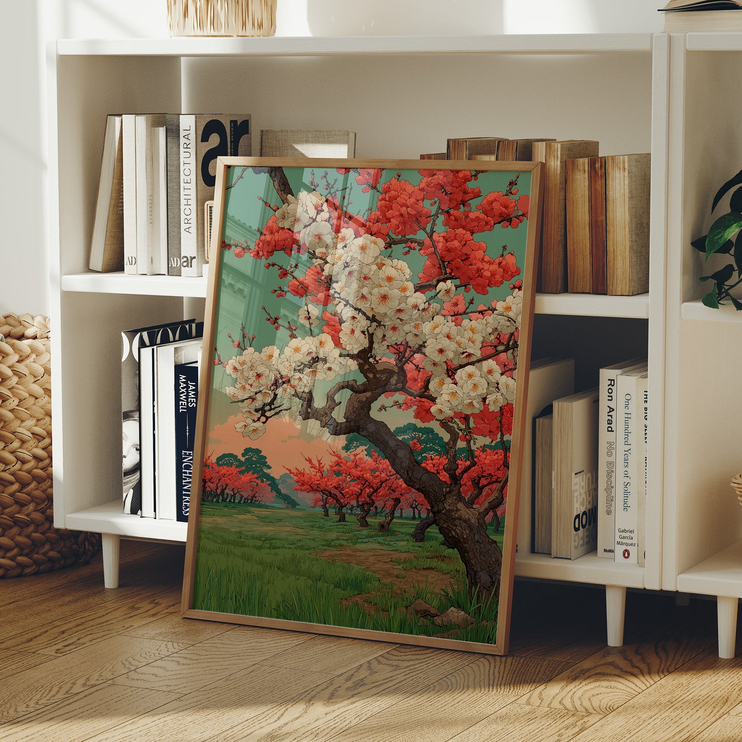 Cherry Blossoms Above Evening Spirits