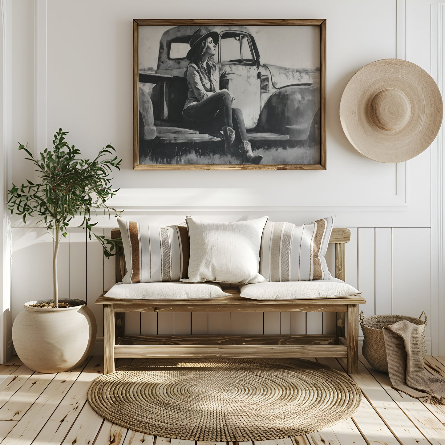 Vintage Soul On Pickup Tailgate