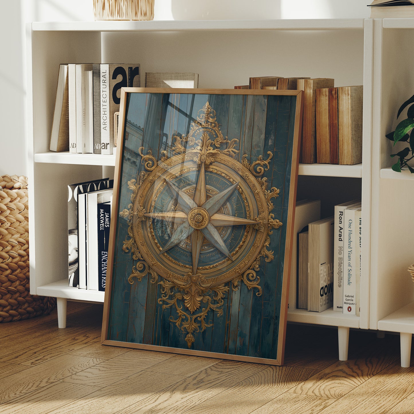 Gilded Compass Charts Distant Shores