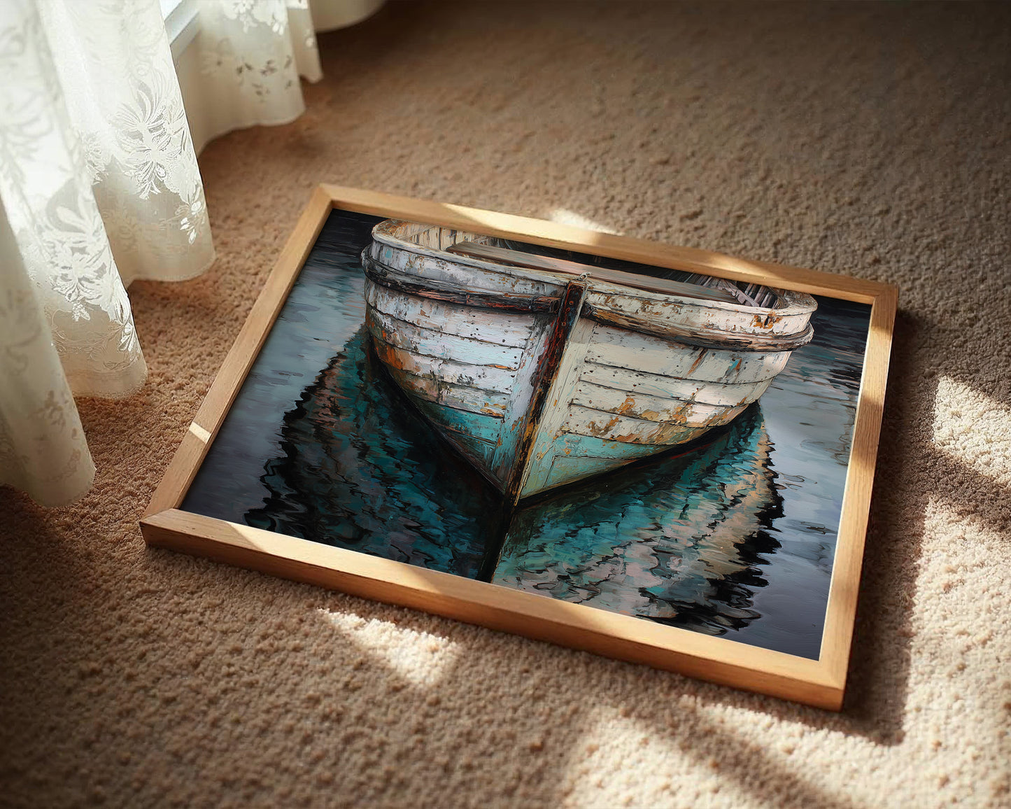 Weathered Hull Rests In Stillness